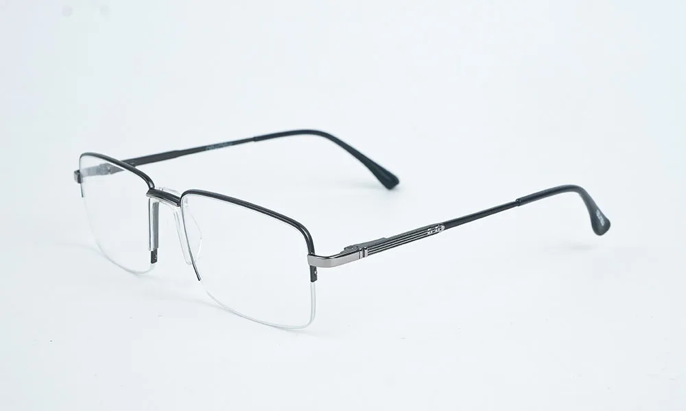 Matte Grey Rimless Eyeglass
