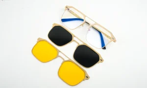 Magnetic Double Clip On Eyeglass