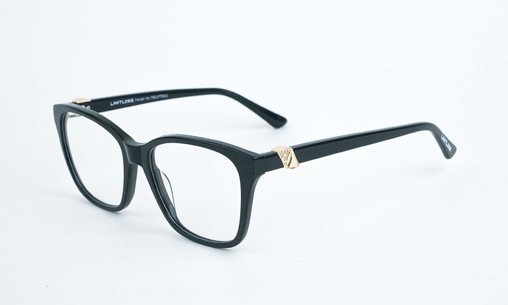 Shiny Black Cat Eye Eyeglass