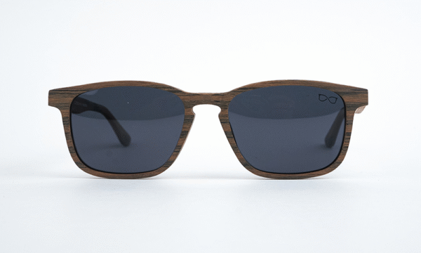 Printed Wooden Square Sunglass for round faces