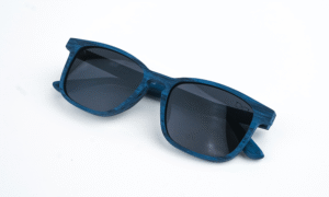 Printed Wooden Blue Sunglass