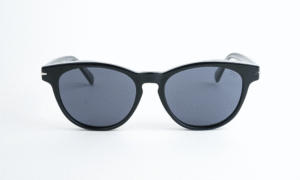 Shiny Black Square Sunglass