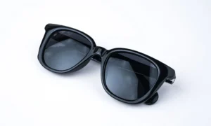Shiny Black Square Sunglass