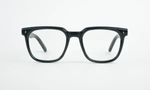 Shiny Black Square Eyeglass