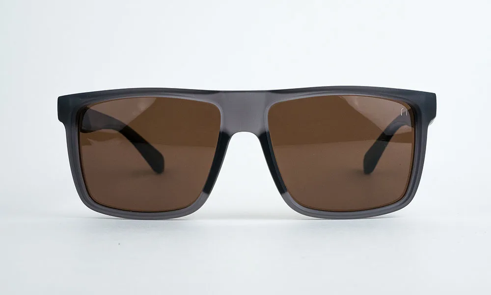 Matte Grey Polarized Sporty Sunglass
