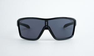 Sporty Shiny Black Sunglass