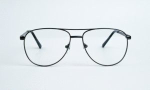 Gun Black Aviator Eyeglass