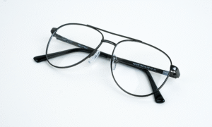 Gun Black Aviator Eyeglass