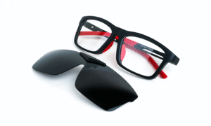 Matte Black Red Clip-On