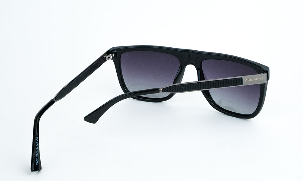 Square Black Polarized Sunglass