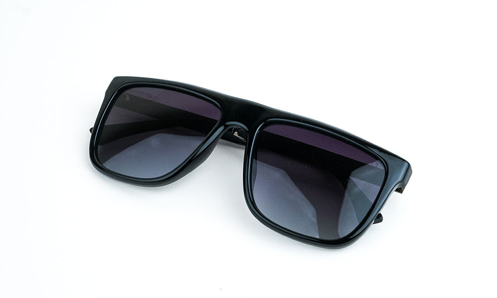 Square Black Polarized Sunglass