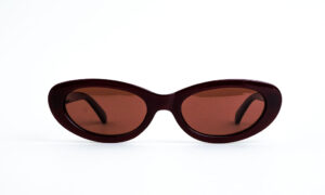 Rose Polarized Burgundy Sunglass
