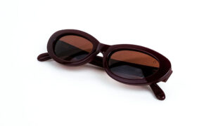 Rose Polarized Burgundy Sunglass