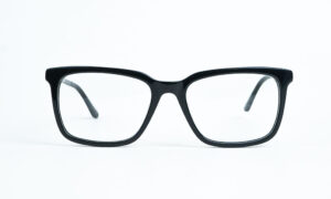 Square Shiny Black Eyeglass