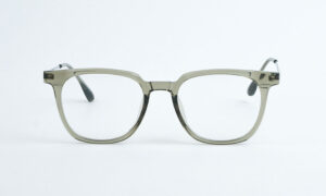 Transparent Olive Titanium Eyeglass