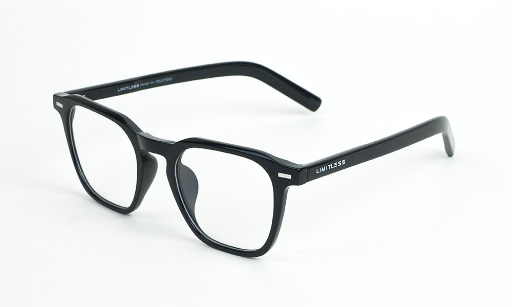 Limitless Black Square Eyeglass