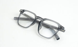 Square Transparent Grey Eyeglass