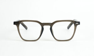 Square Transparent Olive Eyeglass