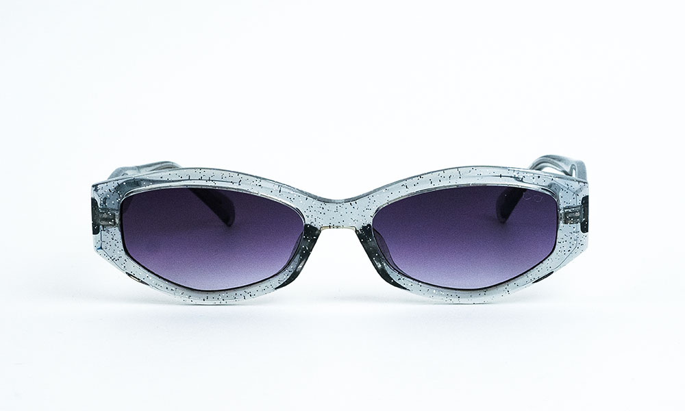 Glitter Grey Cat Eye Sunglass