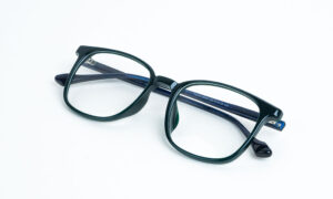 Square Green Blue Eyeglass