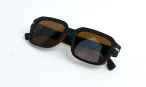 Matte Brown Retro Square Sunglass