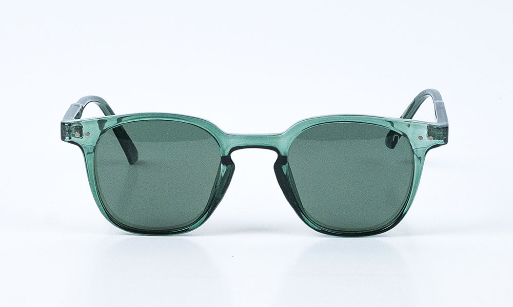 Transparent Green Polarized Sunglass