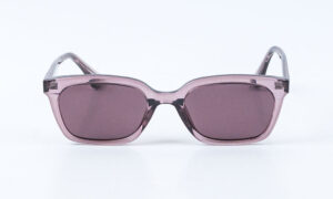 Transparent Purple Square Sunglass