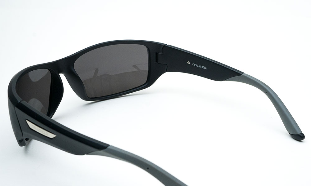 Black Sporty Wraparound Sunglass