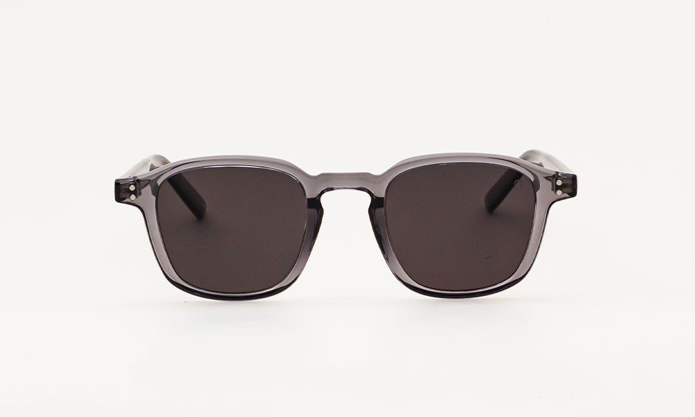 Transparent Grey Polarized Sunglass