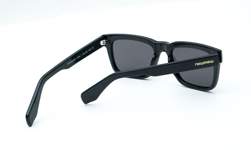Black Square Polarized Sunglass