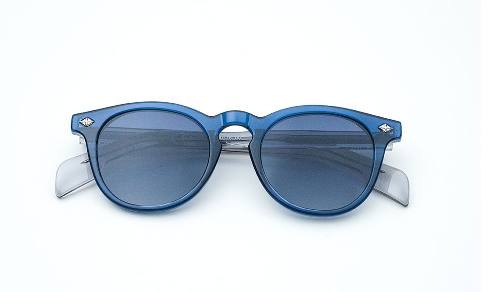 Transparent Blue Non Polarized Sunglass