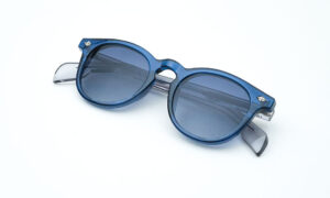 Transparent Blue Non Polarized Sunglass
