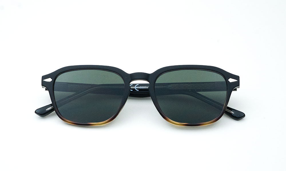 Square Black Printed Sunglass