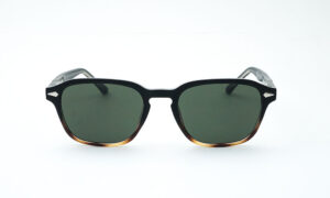 Square Black Printed Sunglass