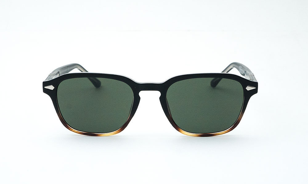 Square Black Printed Sunglass
