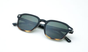 Square Black Printed Sunglass