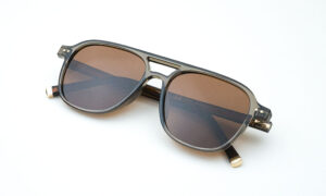 Olive Brown Double Bar Sunglass