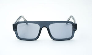 Transparent Blue Square Sunglass