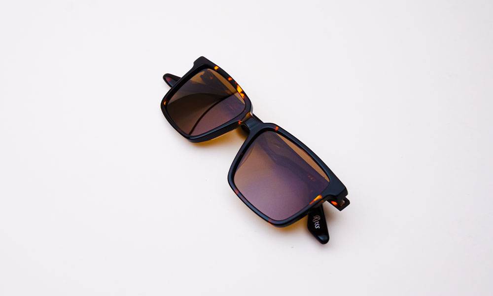 Ross Abstract Brown Sunglasses