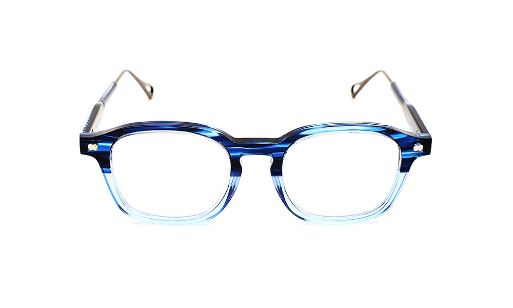 Blue Black Printed Eyeglass