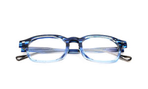 Blue Black Printed Eyeglass
