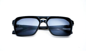Double Bar Black Sunglass
