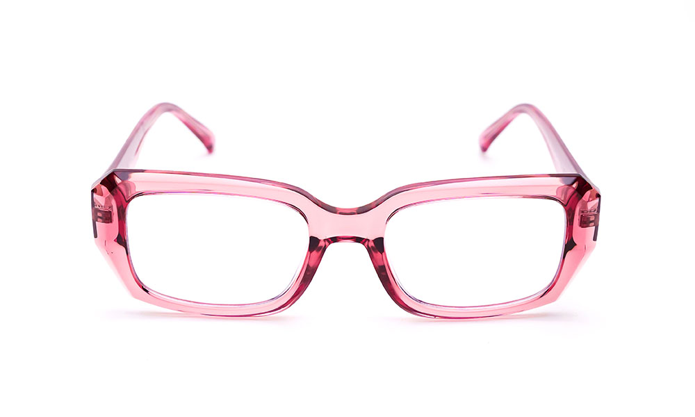 Transparent Pink Optical Frame
