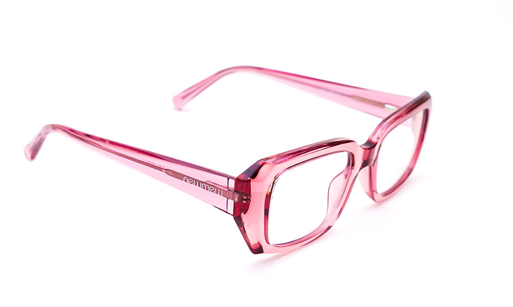 Transparent Pink Optical Frame