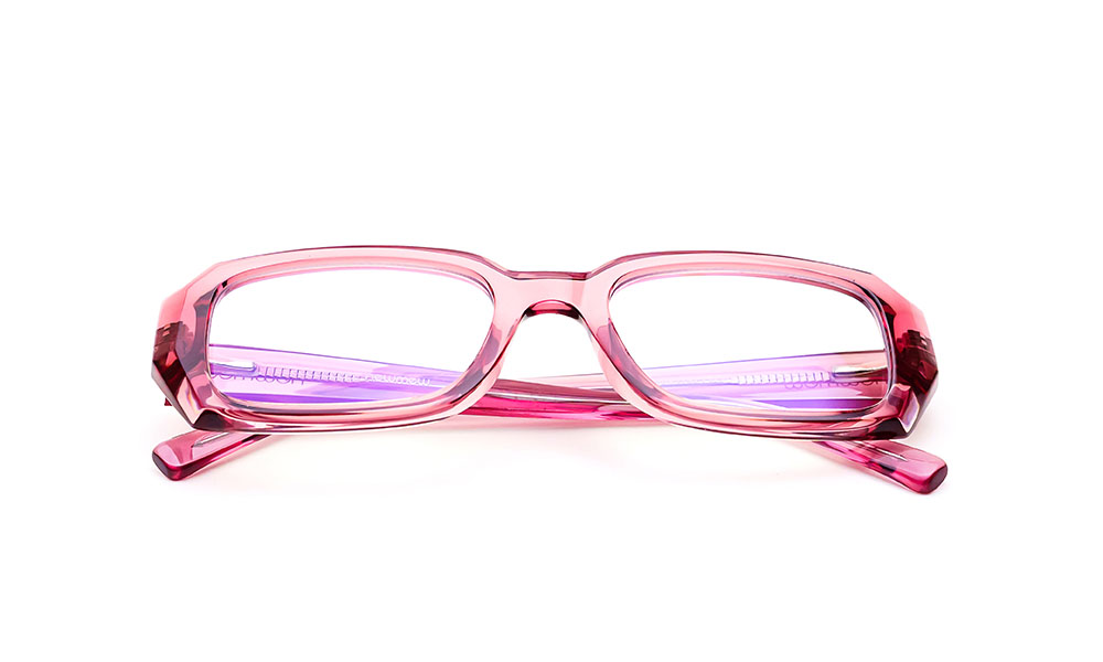 Transparent Pink Optical Frame
