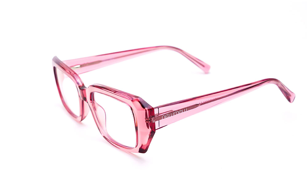 Transparent Pink Optical Frame