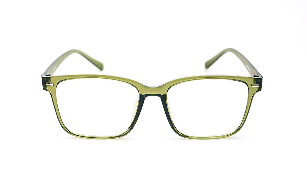 Transparent Green Optical Frame