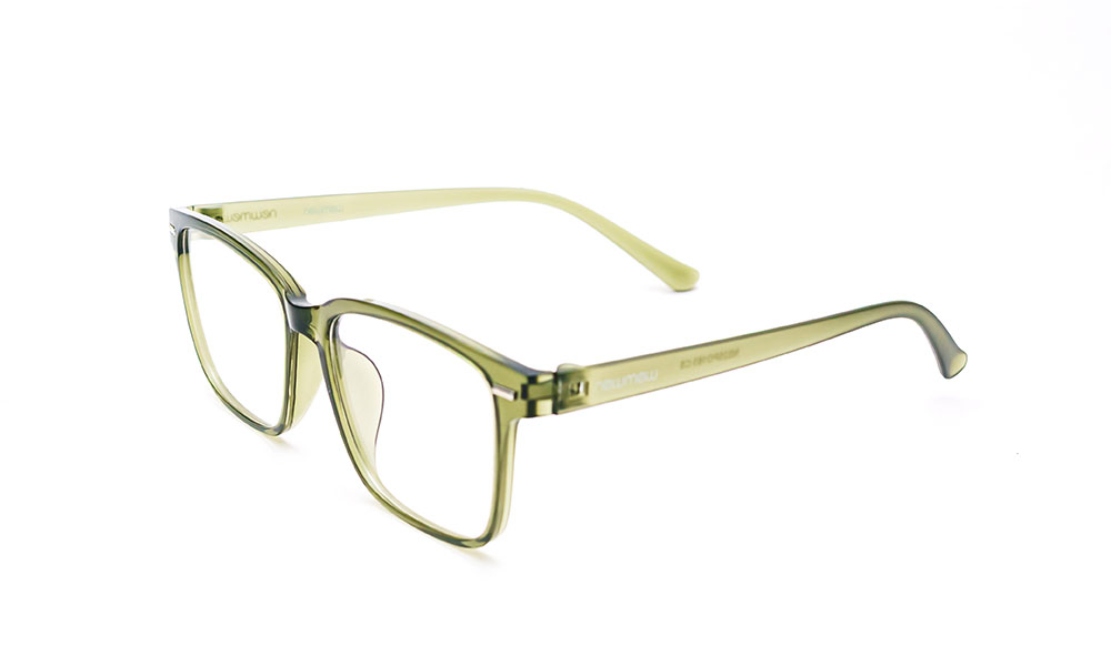 Transparent Green Optical Frame