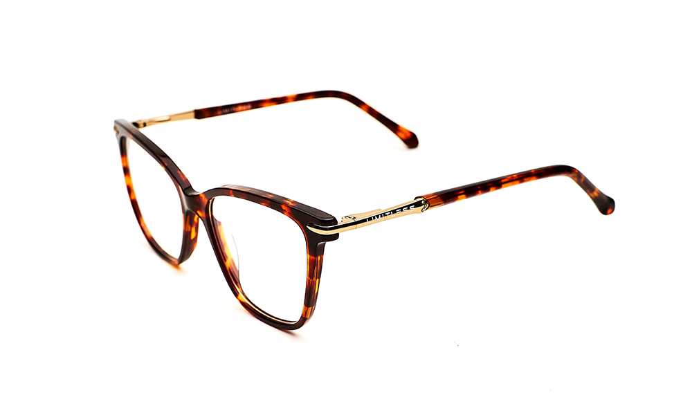 Acetate Tiger Square Eyeglass