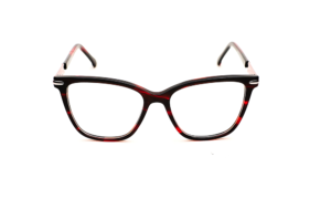 Red Black Print Eyeglass